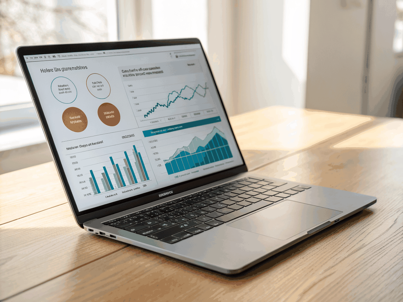 Mobileo Dashboard na laptopu