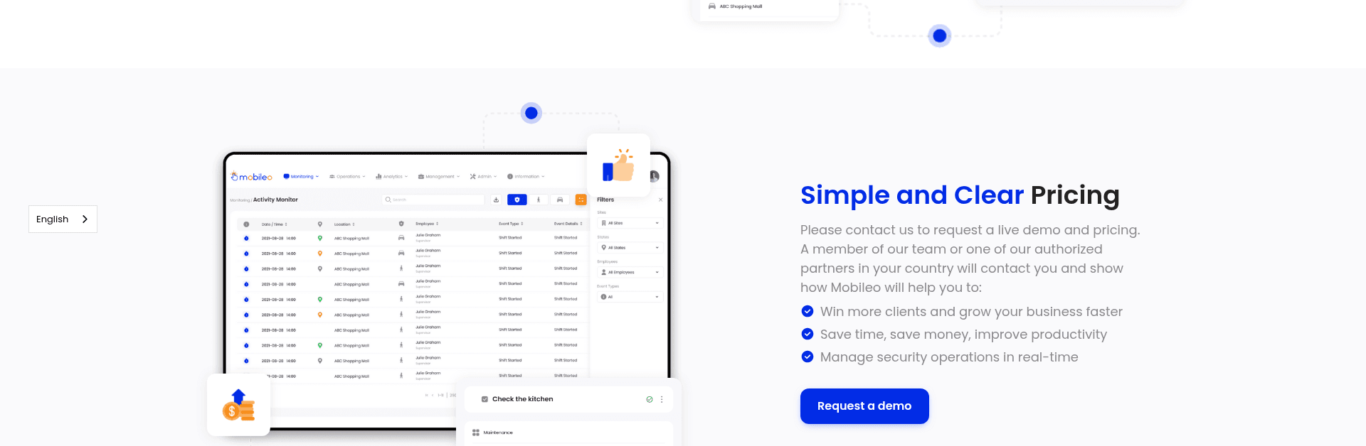Dashboard Interface Mockup